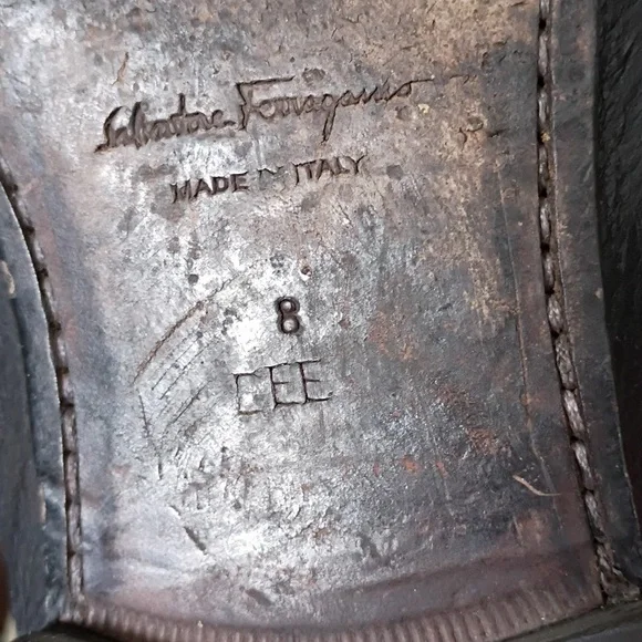 Salvatore Ferragamo Black Leather Slip-On Loafers - Picture 11 of 12